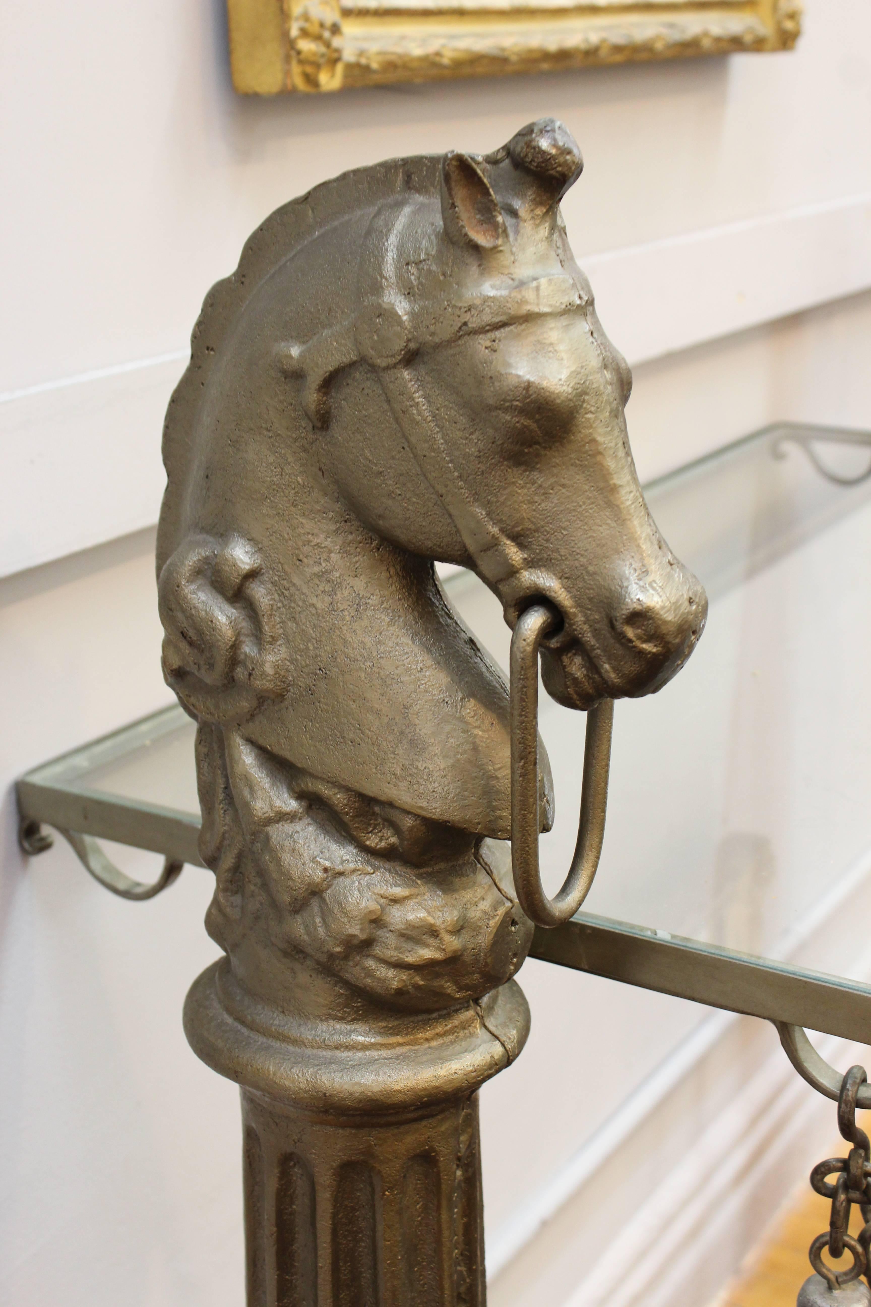 Metal Hitching Post Sideboard