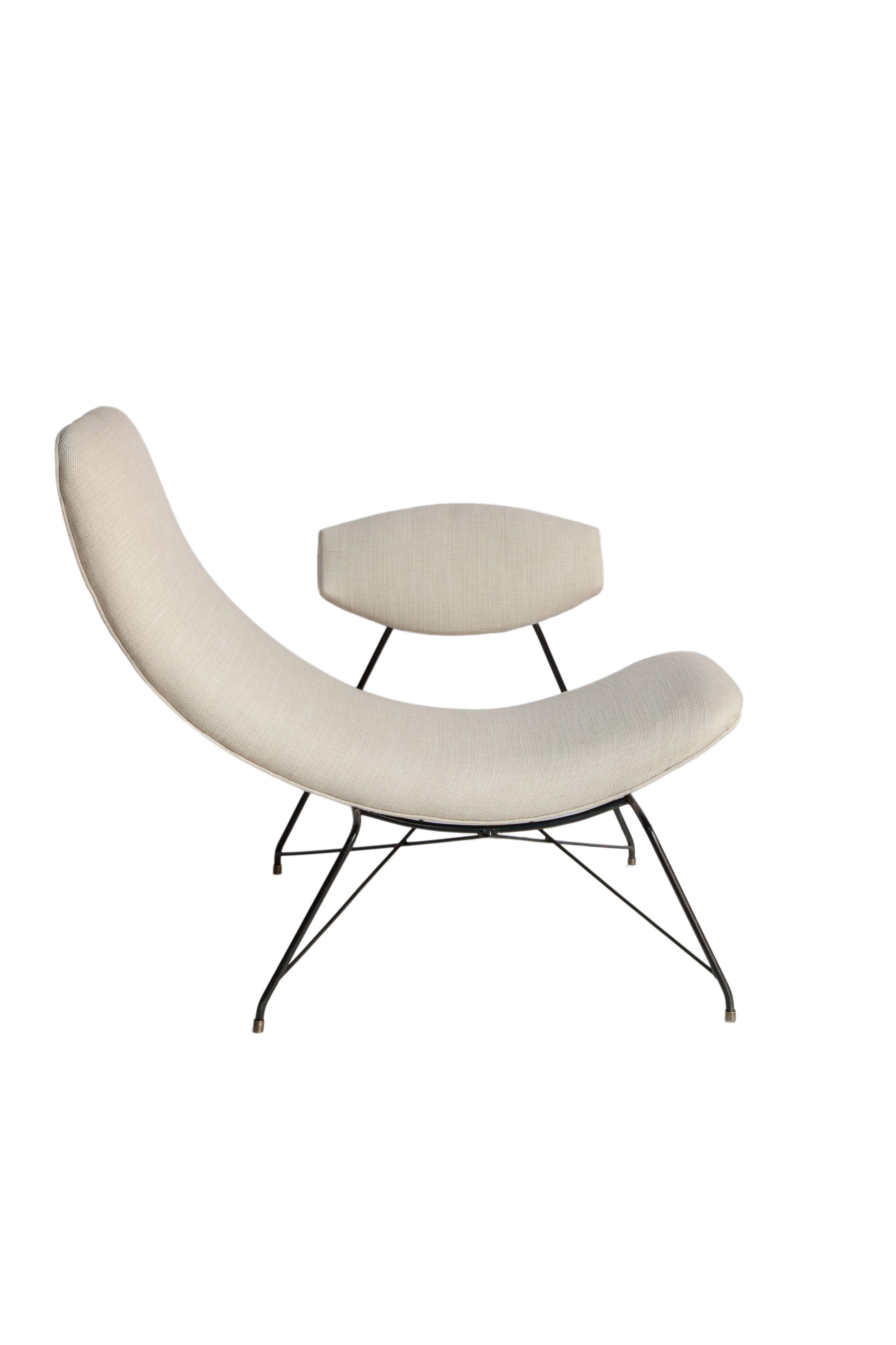 Martin Eisler & Carlo Hauner Brazilian Modern Reversible Chair In Good Condition In New York, NY