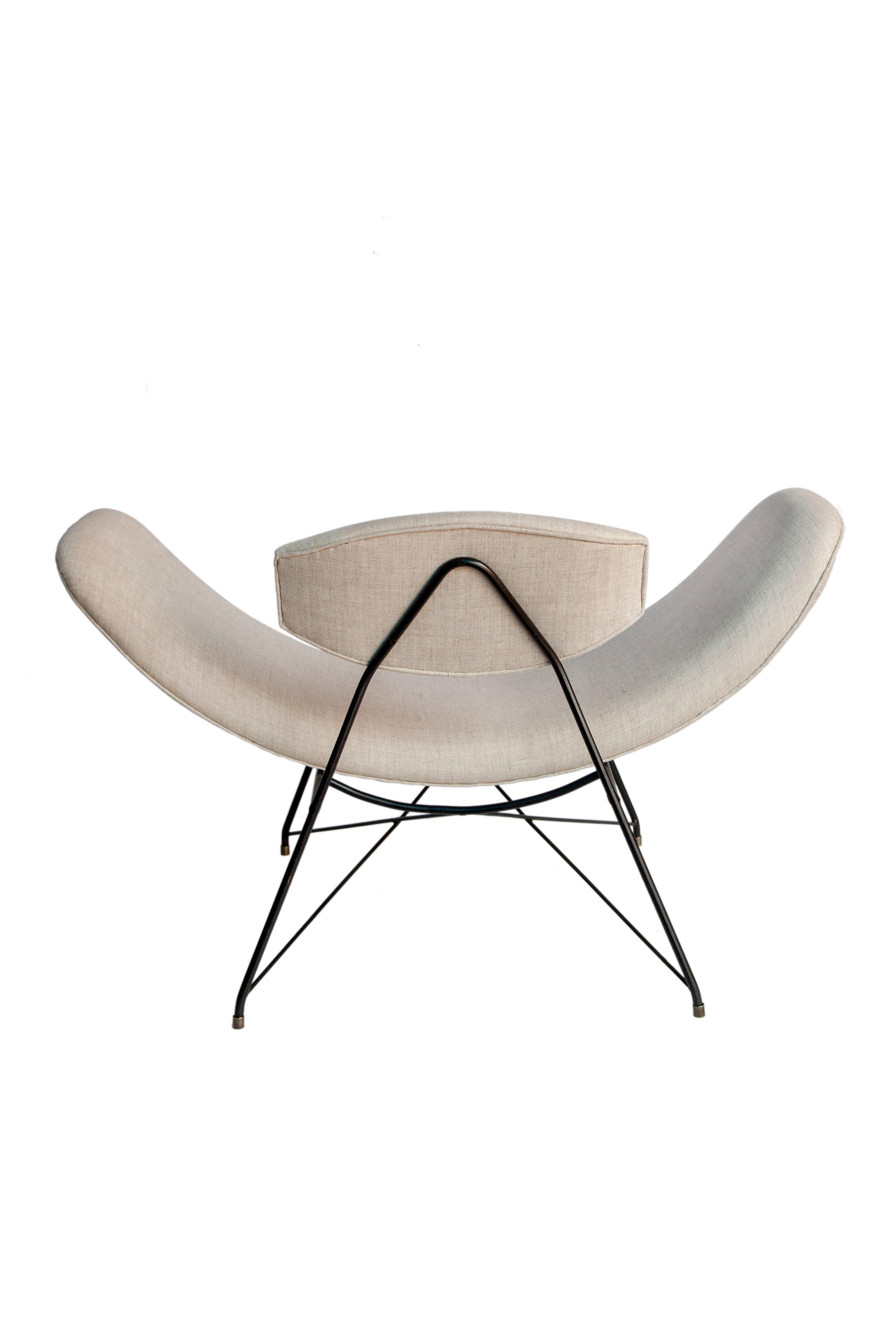 Martin Eisler & Carlo Hauner Brazilian Modern Reversible Chair In Good Condition In New York, NY