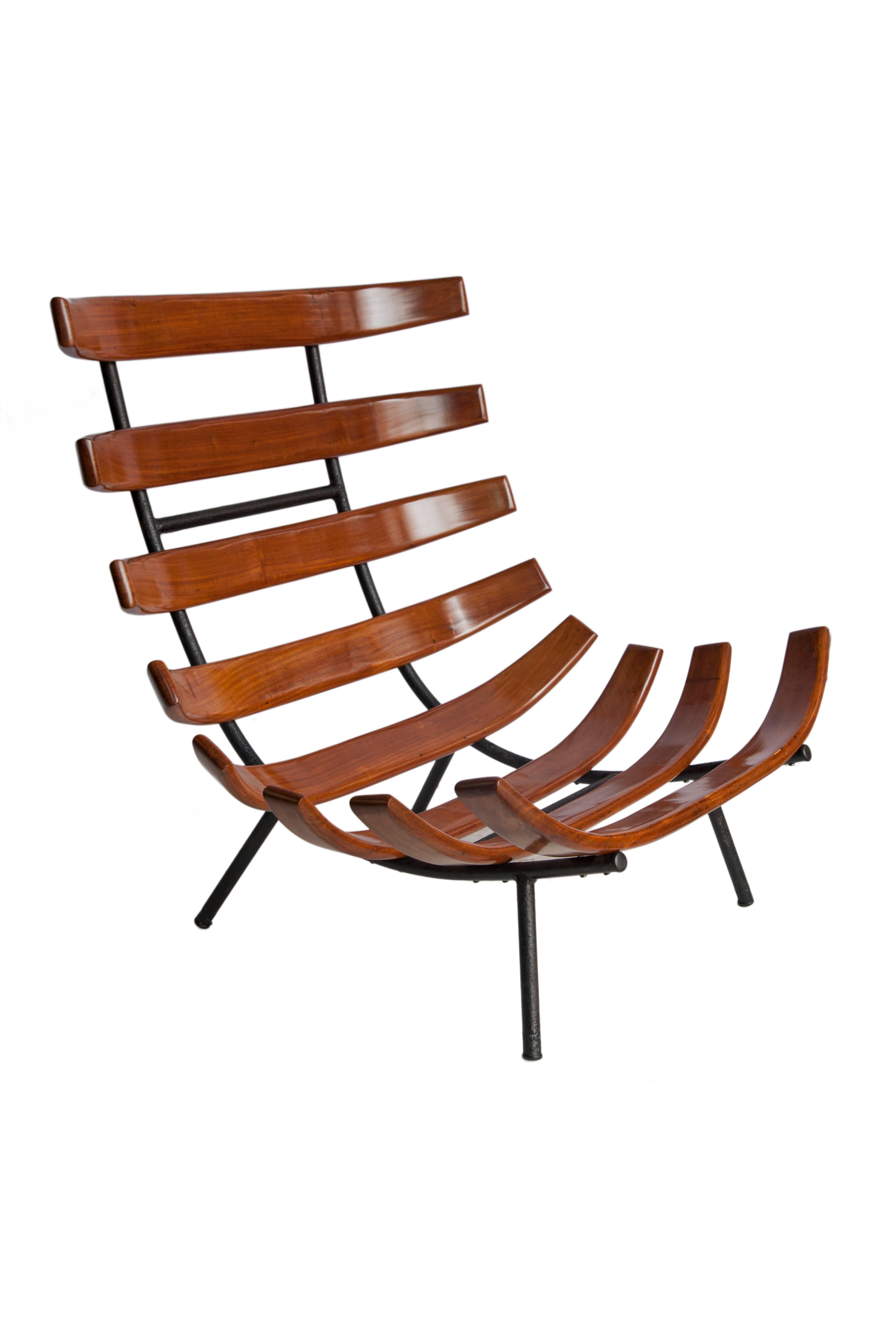 Mid-20th Century Martin Eisler and Carlo Hauner Costela or 'Rib' Chairs in Brazilian Caviuna