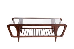 Giuseppe Scapinelli Brazilian Mid-Century Modern Coffee Table in Jacaranda Wood