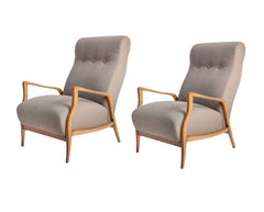 Mid-Century Modern Armchairs in Brazilian Pau Marfim Wood