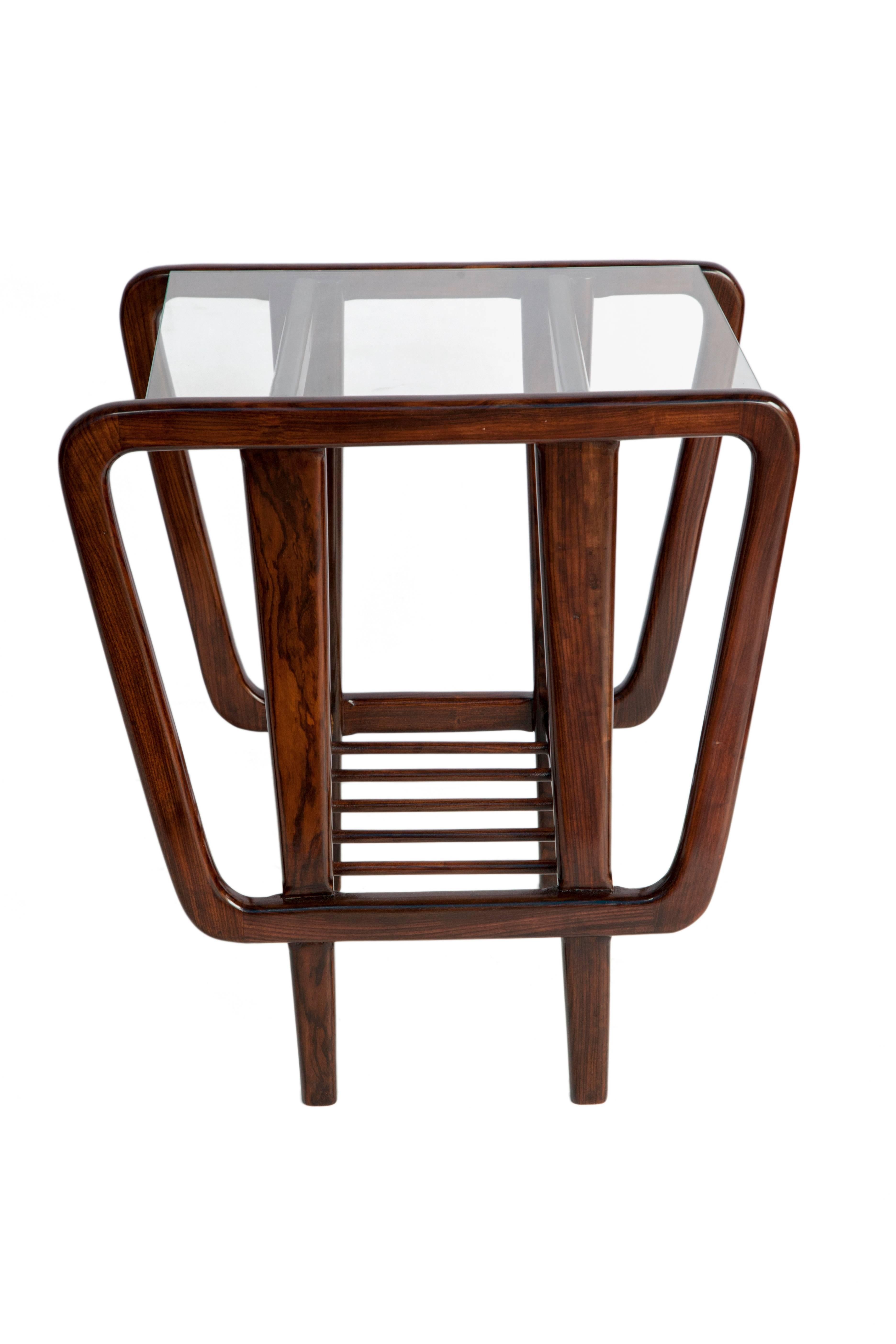 Giuseppe Scapinelli Brazilian Mid-Century Modern Side Tables in Jacaranda Wood In Good Condition In New York, NY
