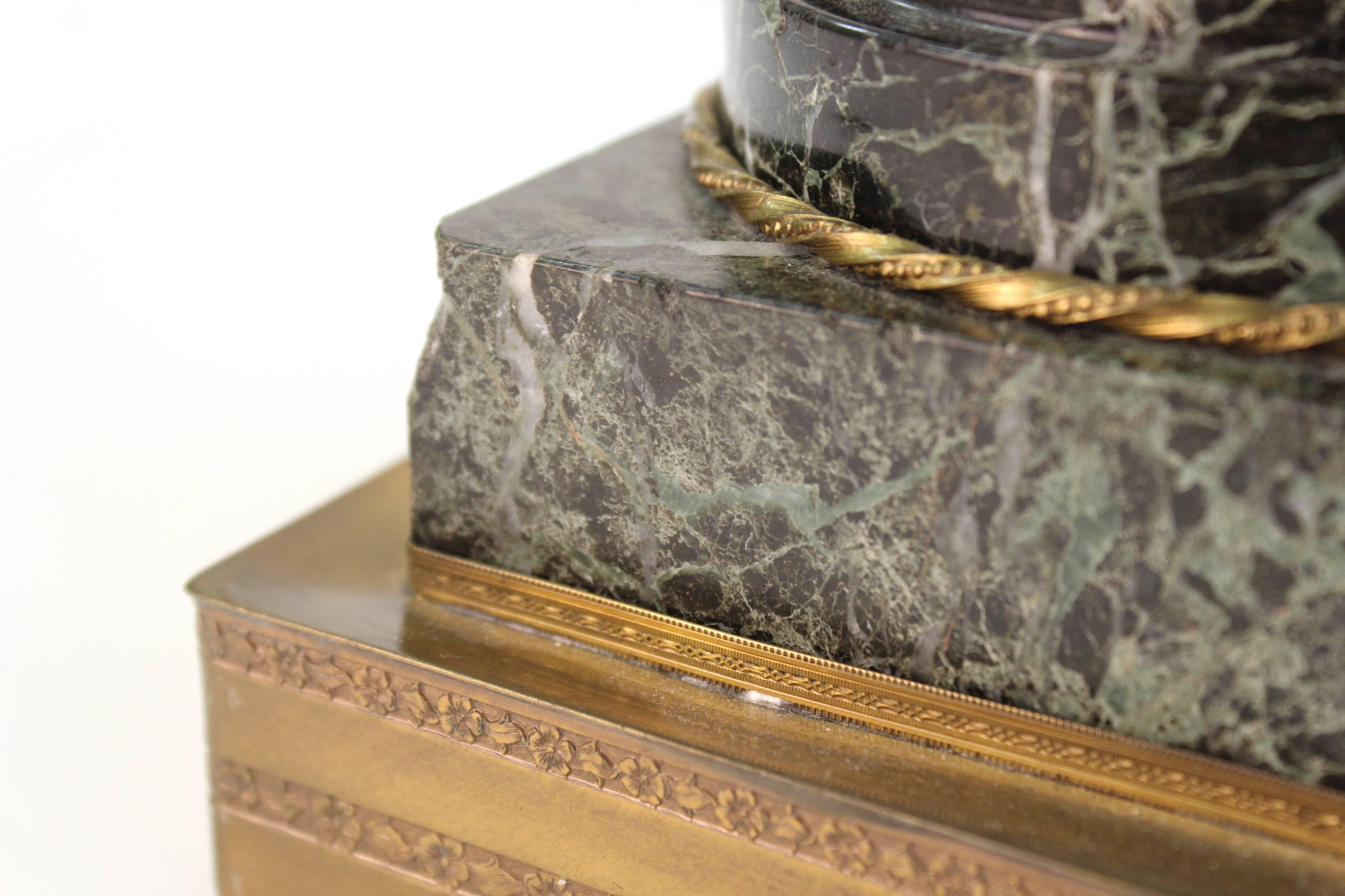 Neoclassical Marble and Bronze Urn Table Lamps, Pair 6