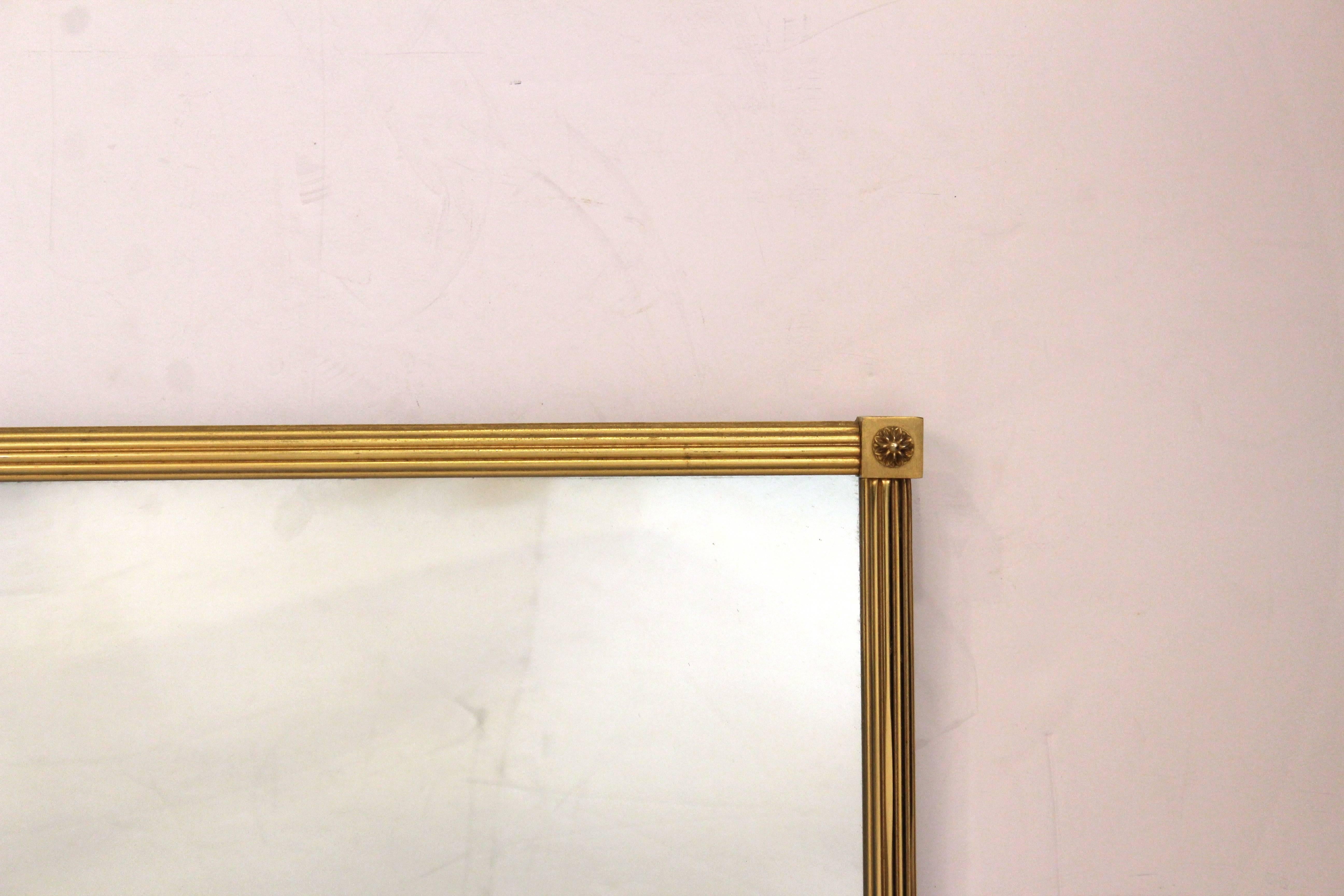 Neoclassical Revival French Maison Baguès Neoclassical Bronze Mirror For Sale