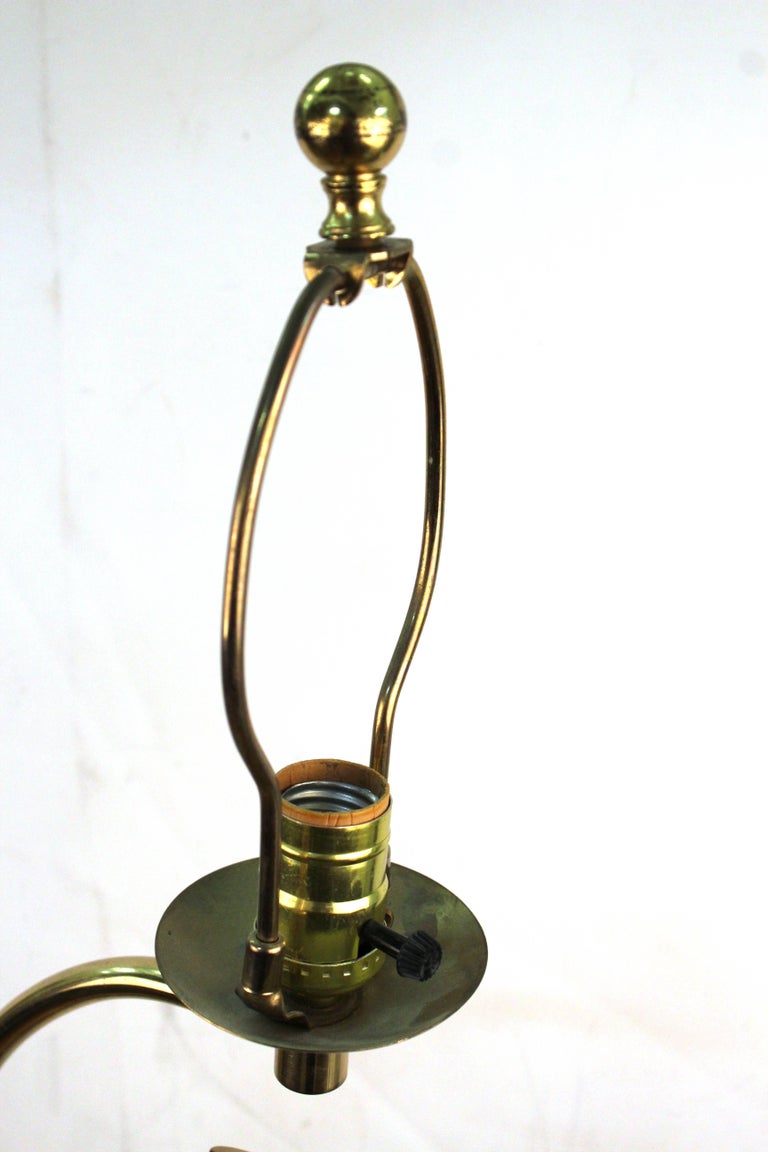 Brass Floor Lamp with Perched Bird at 1stDibs