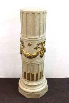 Belle Epoque French Ornate Wood Pedestal
