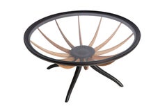 Giuseppe Scapinelli Aranha Round Coffee Table in Brazilian Caviuna