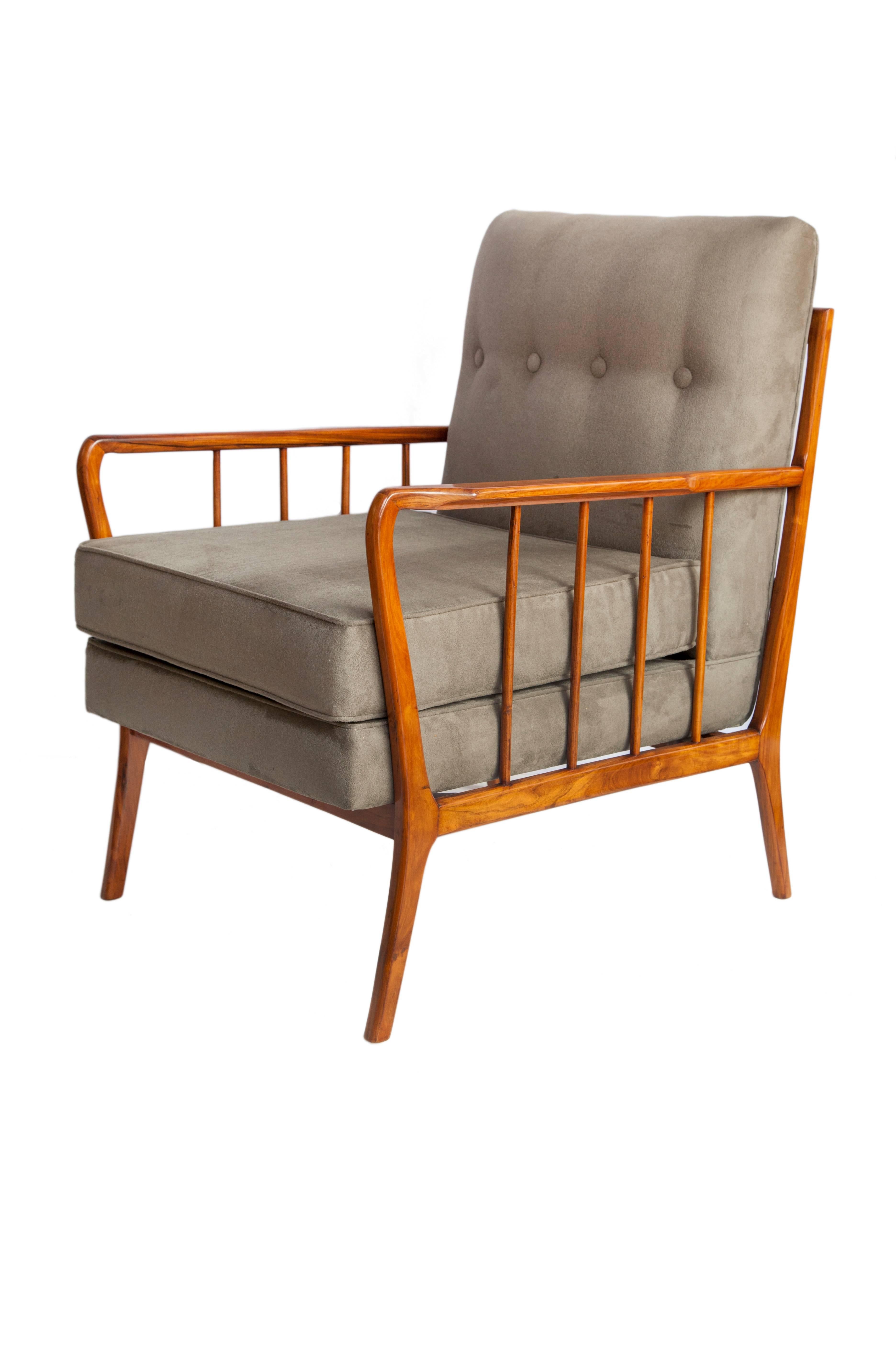 Brazilian Mid-Century Modern Armchairs by Rino Levi In Good Condition In New York, NY