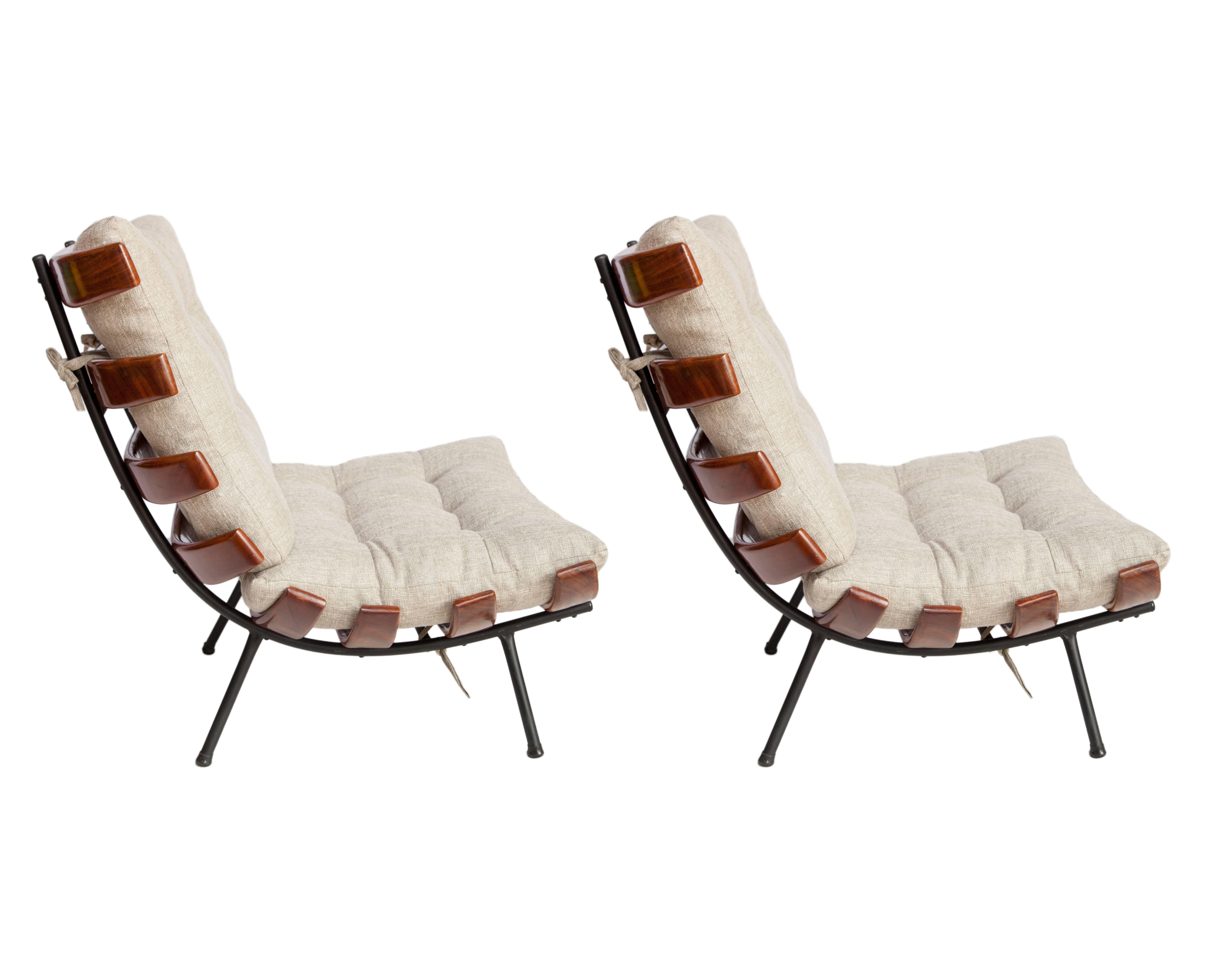 Mid-Century Modern Costela Chairs, attributed to Martin Eisler