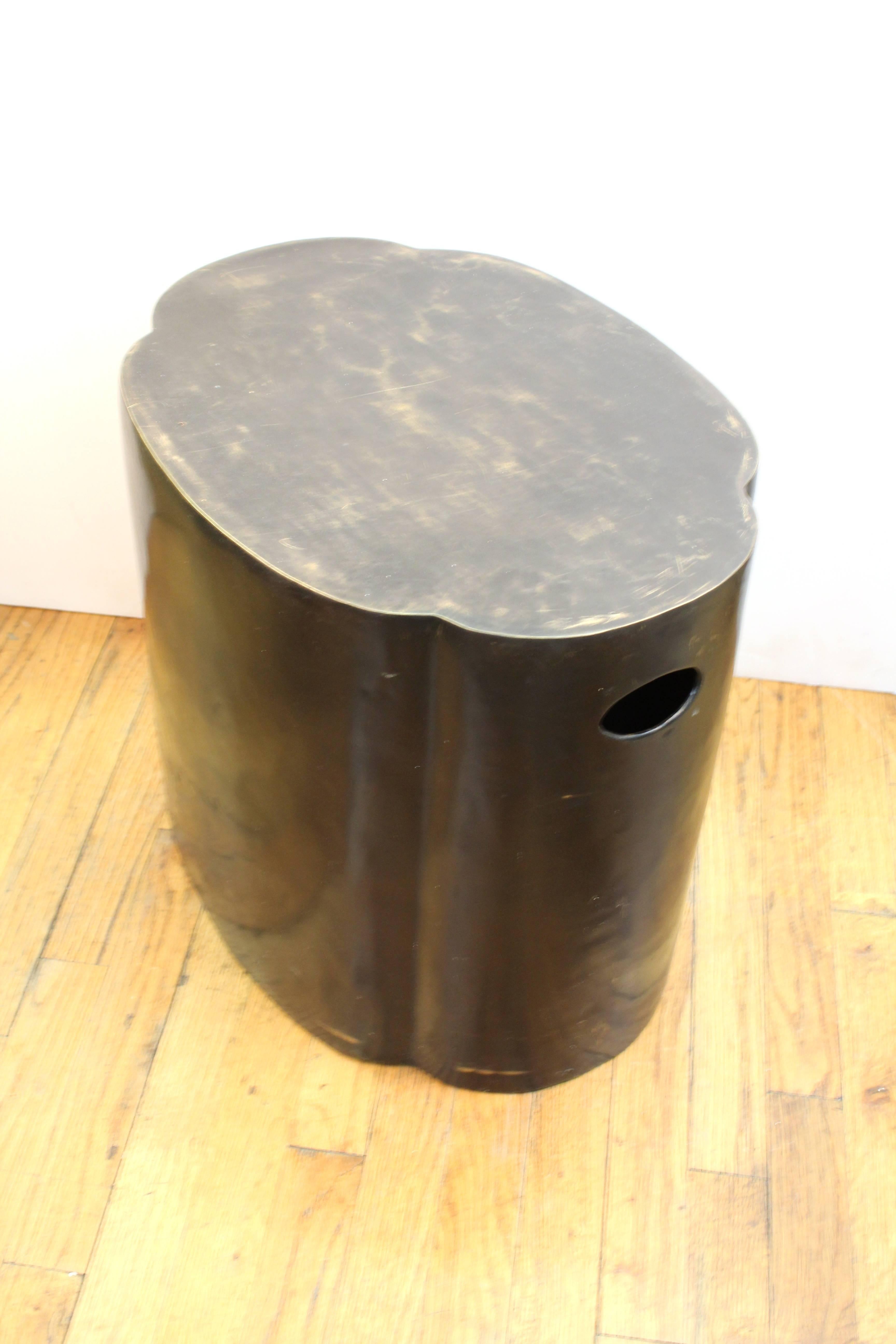 Bronze Garden Stool In Good Condition In New York, NY