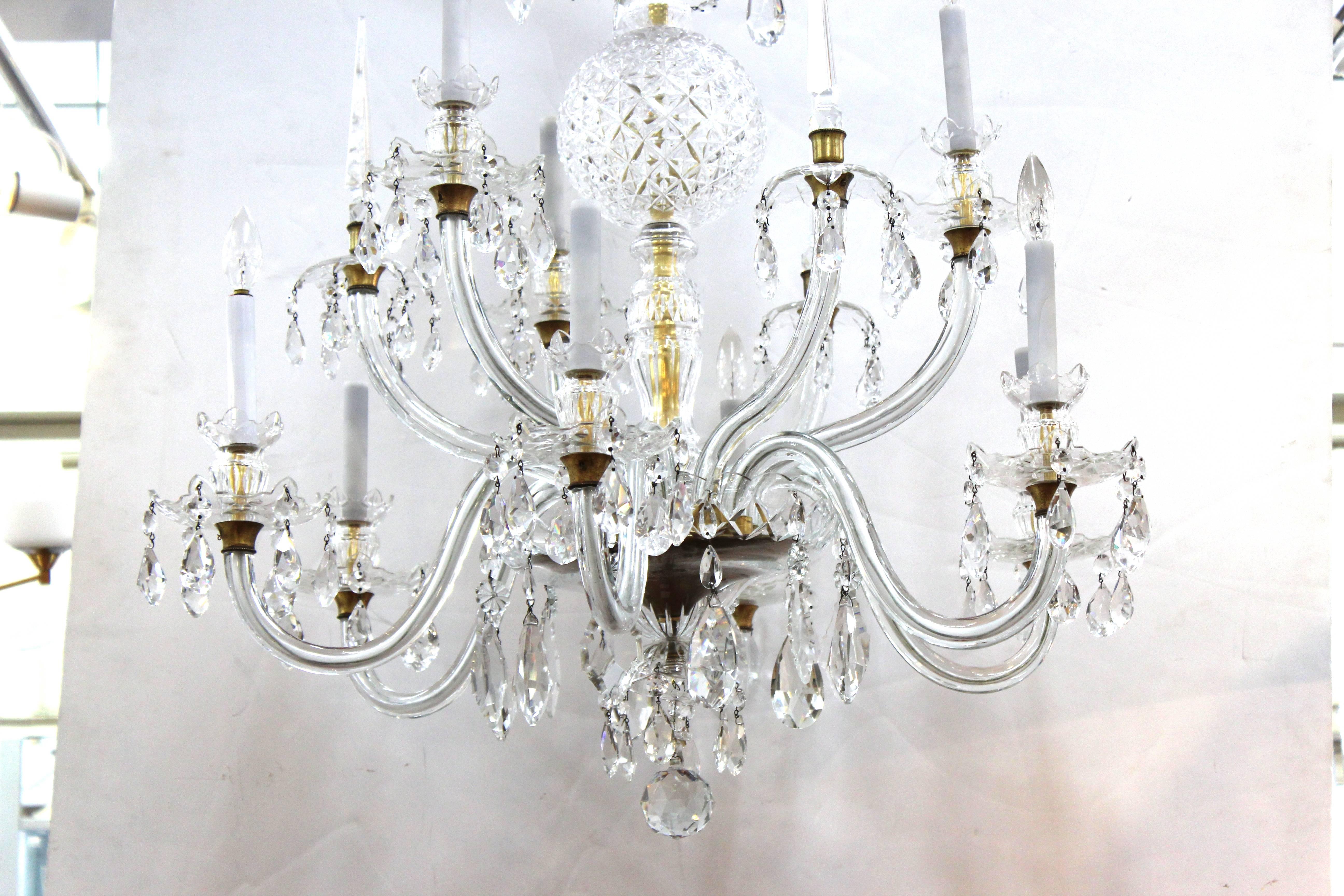 Waterford Crystal Chandelier In Good Condition In New York, NY