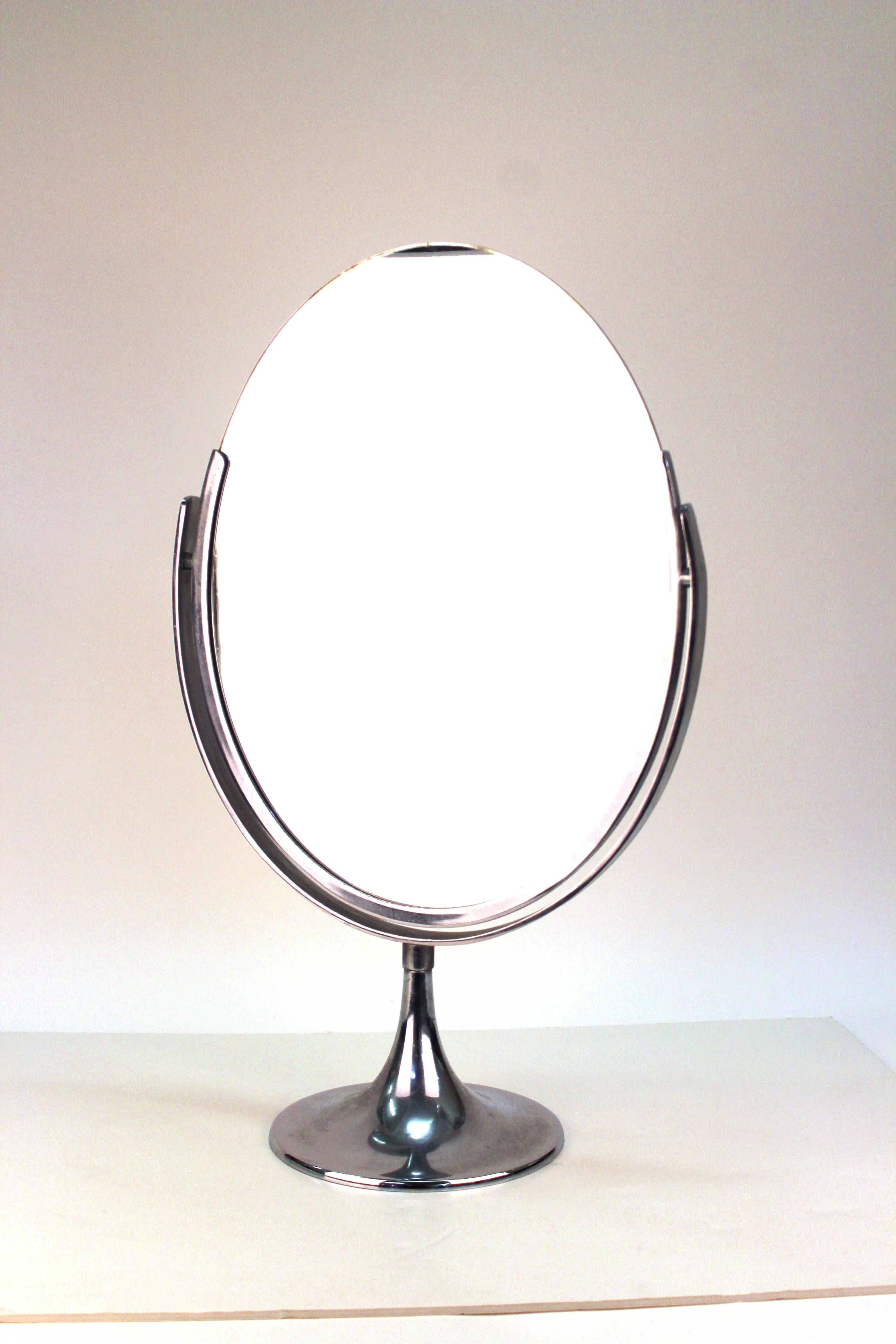 American Mid-Century Oval Counter-top Vanity Mirror