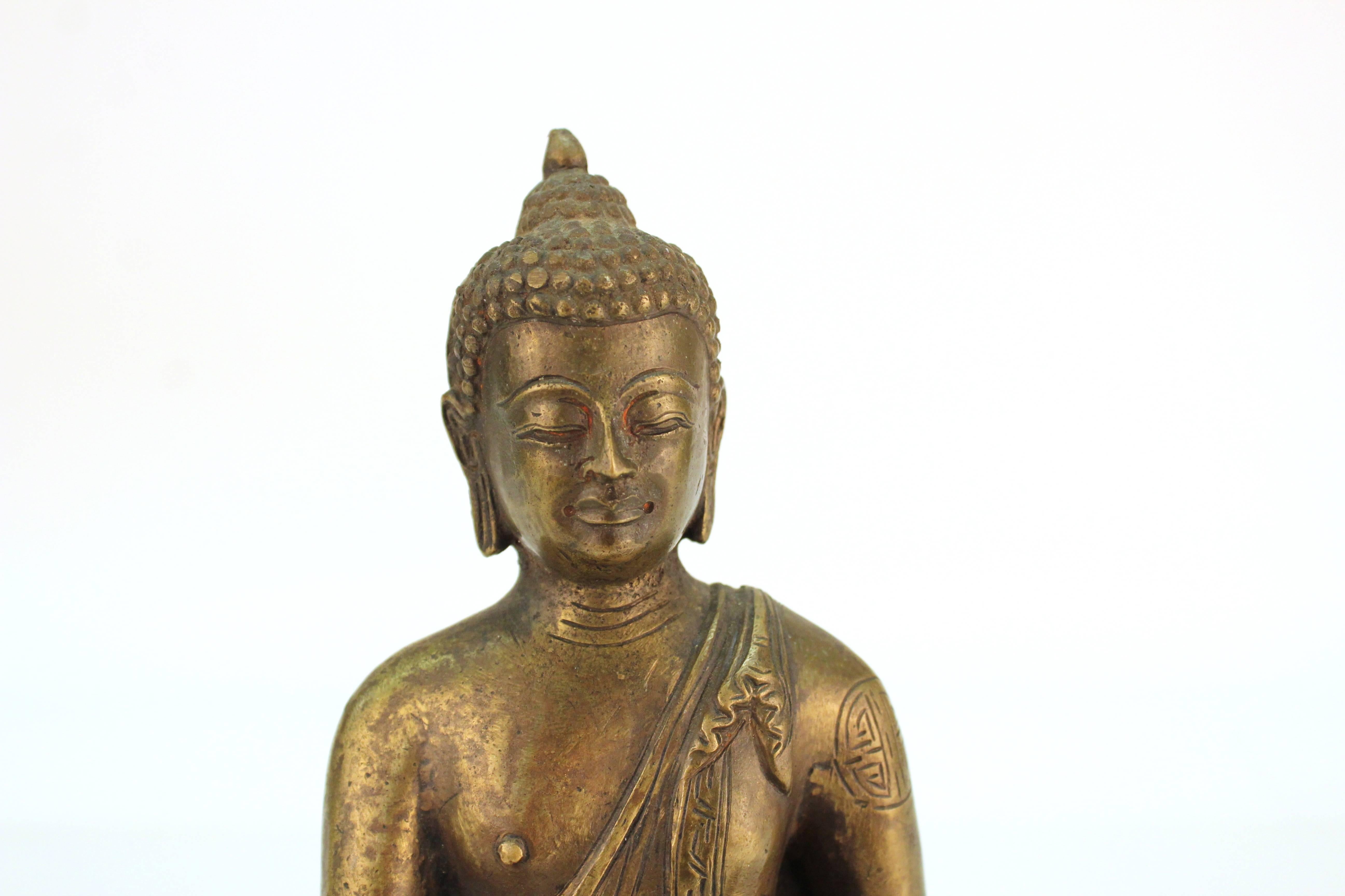 Chinese Seated Bronze Buddha Figure 1