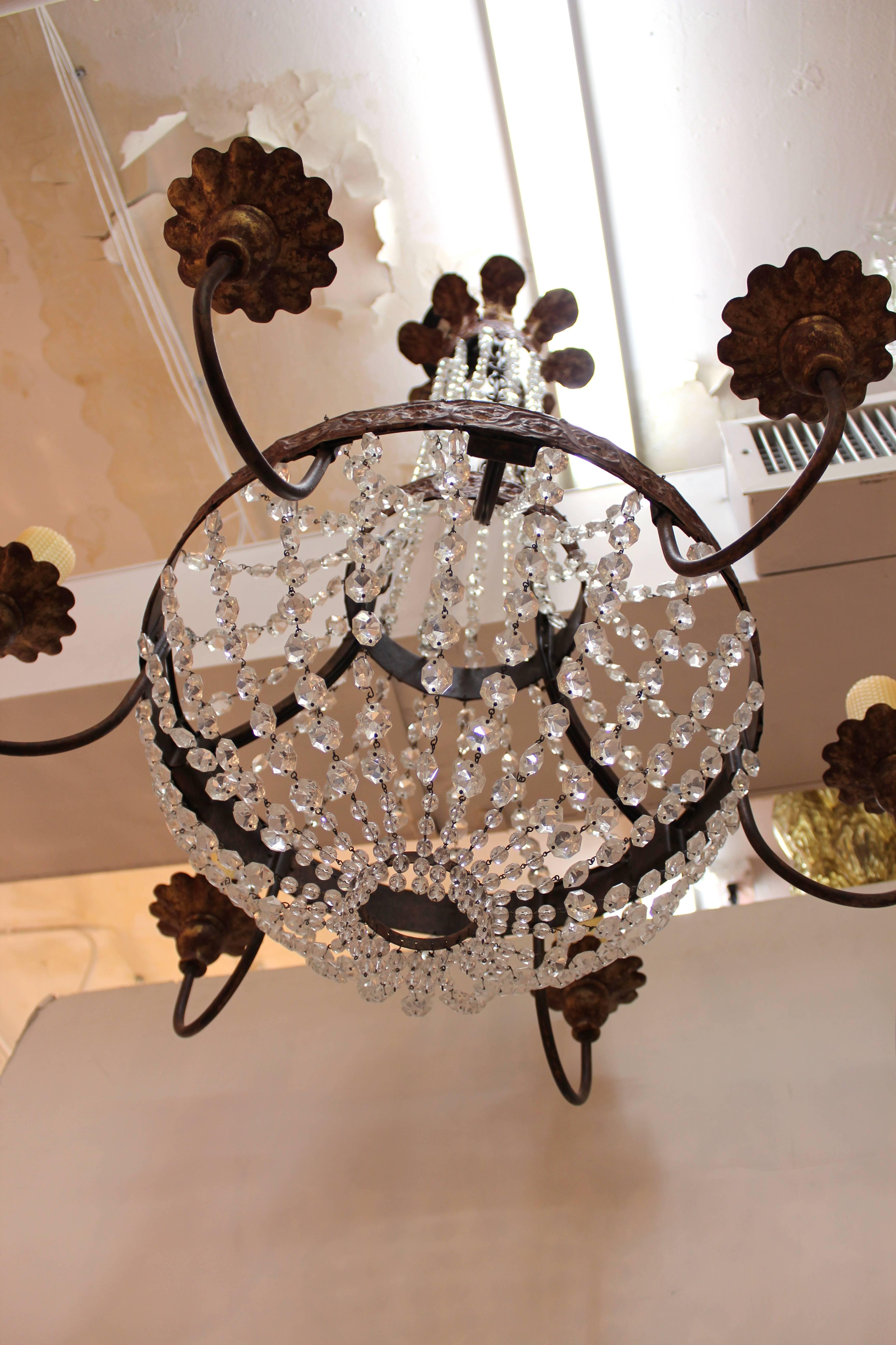 19th Century Style Chandelier with Candle-cupped Hidden Sockets 2