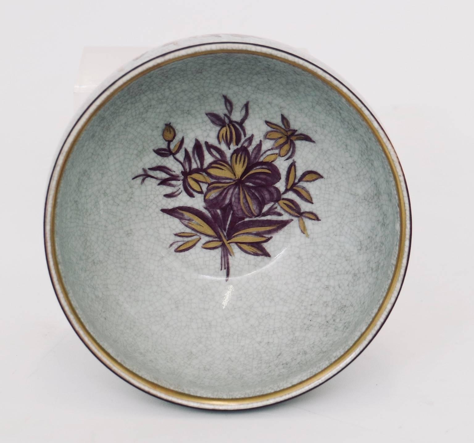 Mid-20th Century Danish Royal Copenhagen Midcentury Vases in Crackle Finish Porcelain, Signed