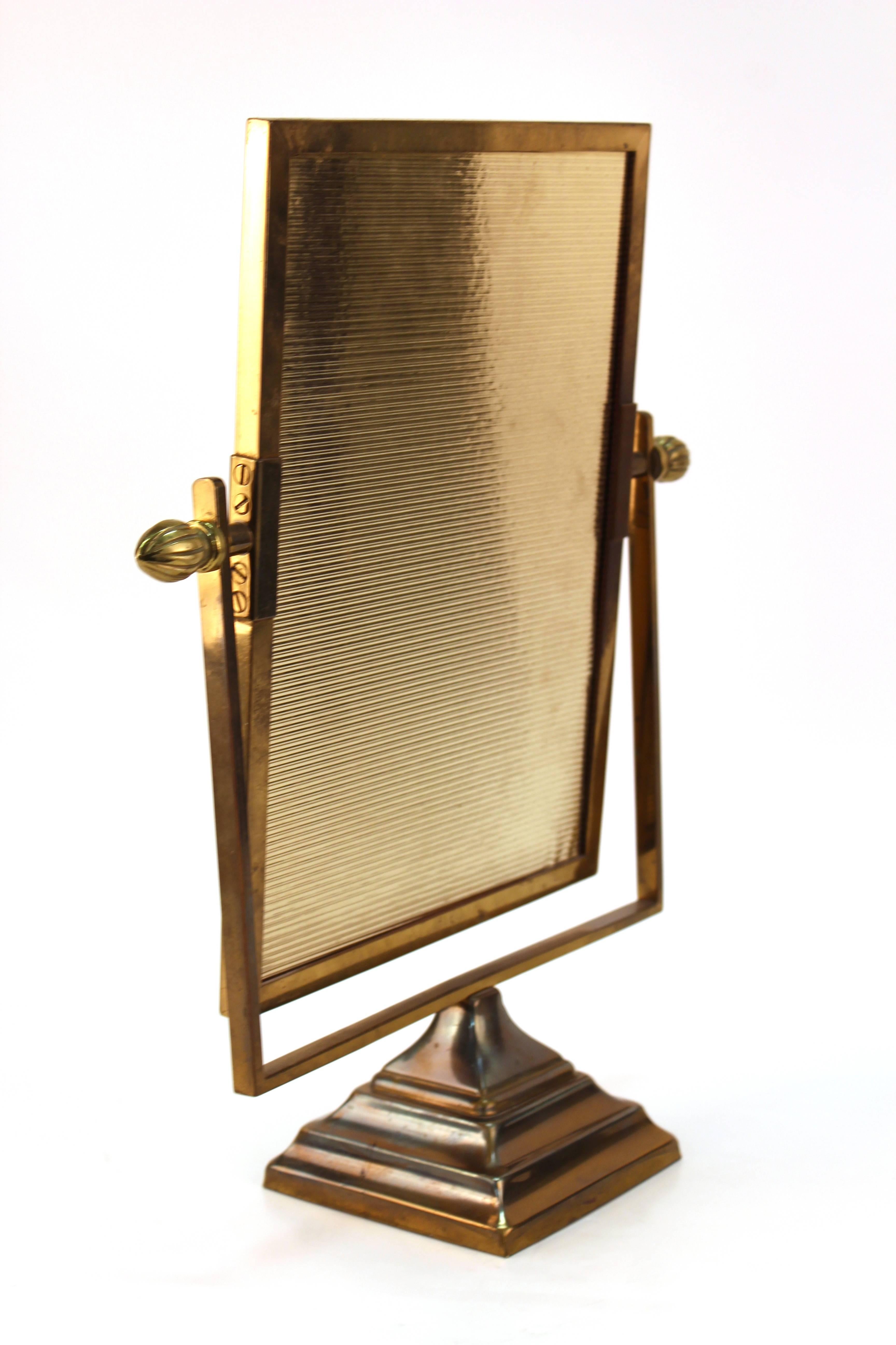 Brass Vintage Vanity Mirror