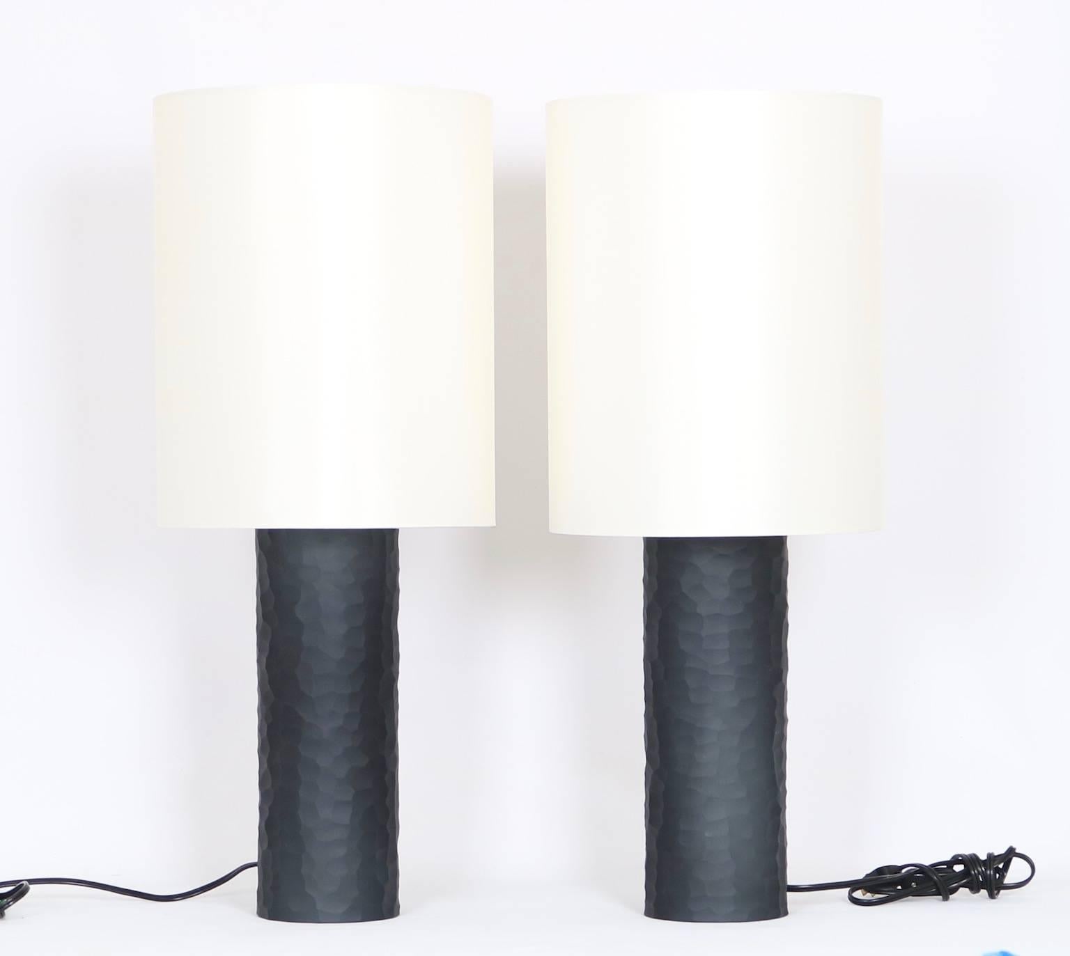Vivarini for Formia Murano Glass Table Lamps, Signed In Excellent Condition In New York, NY