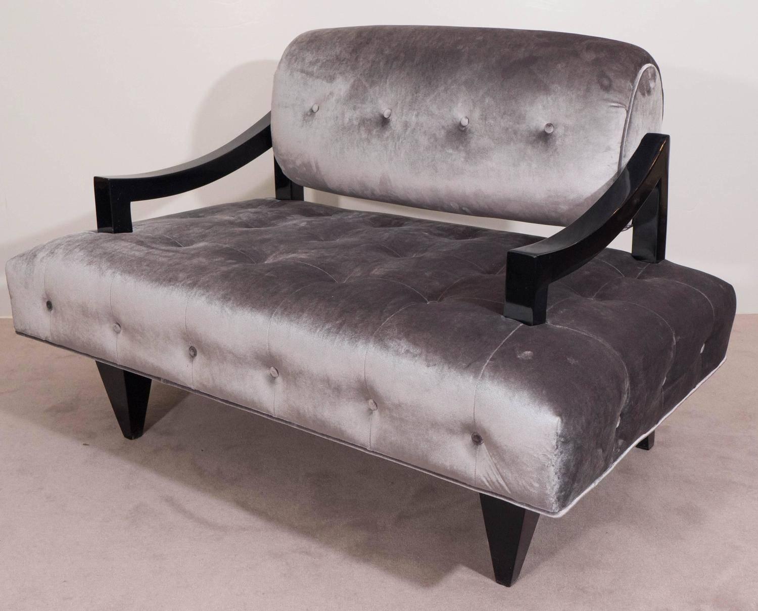 20th Century Oversized Asian Inspired Lounge Chair by James Mont