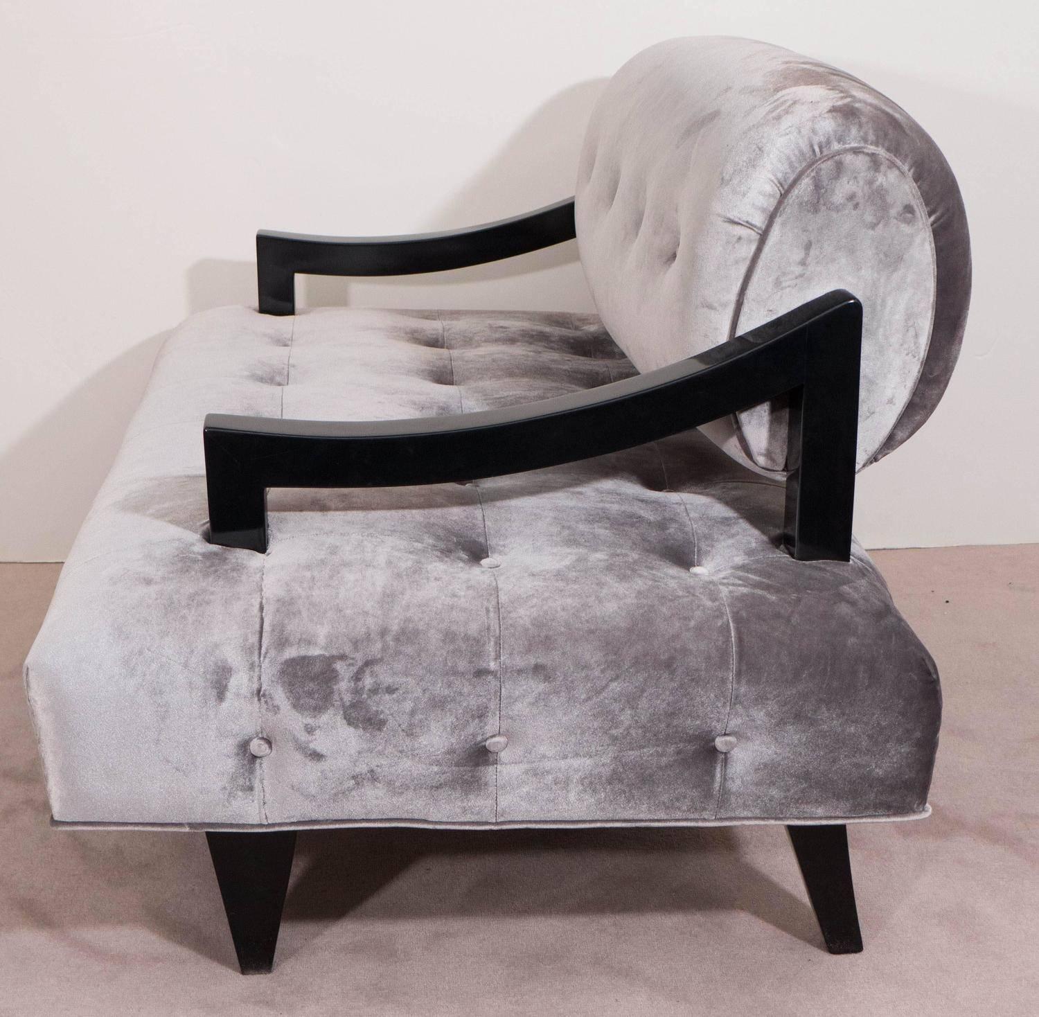 Oversized Asian Inspired Lounge Chair by James Mont 1