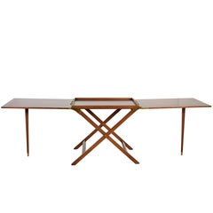 Mid-Century Modern Expandable Serving Table by Baker