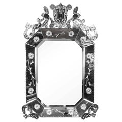 Italian Hollywood Regency Venetian Mirror
