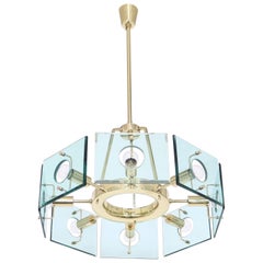 Mid-Century Modern Fontana Arte Chandelier by Gino Paroldo