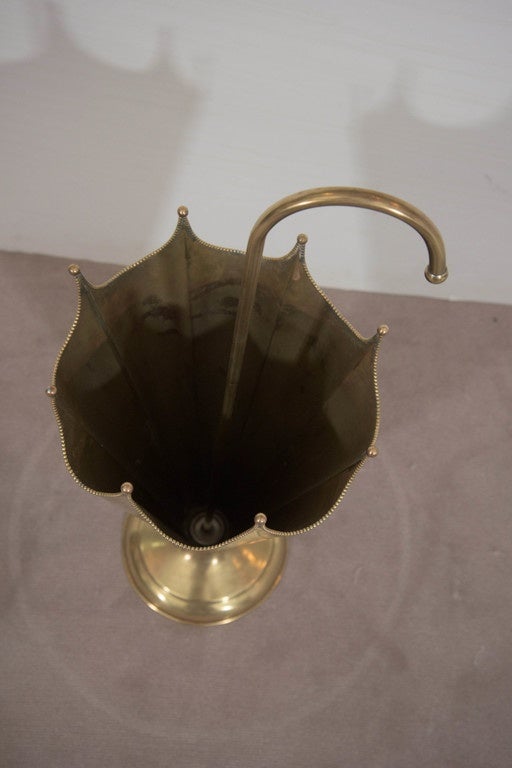 Mid-20th Century Italian Midcentury Brass Umbrella Stand
