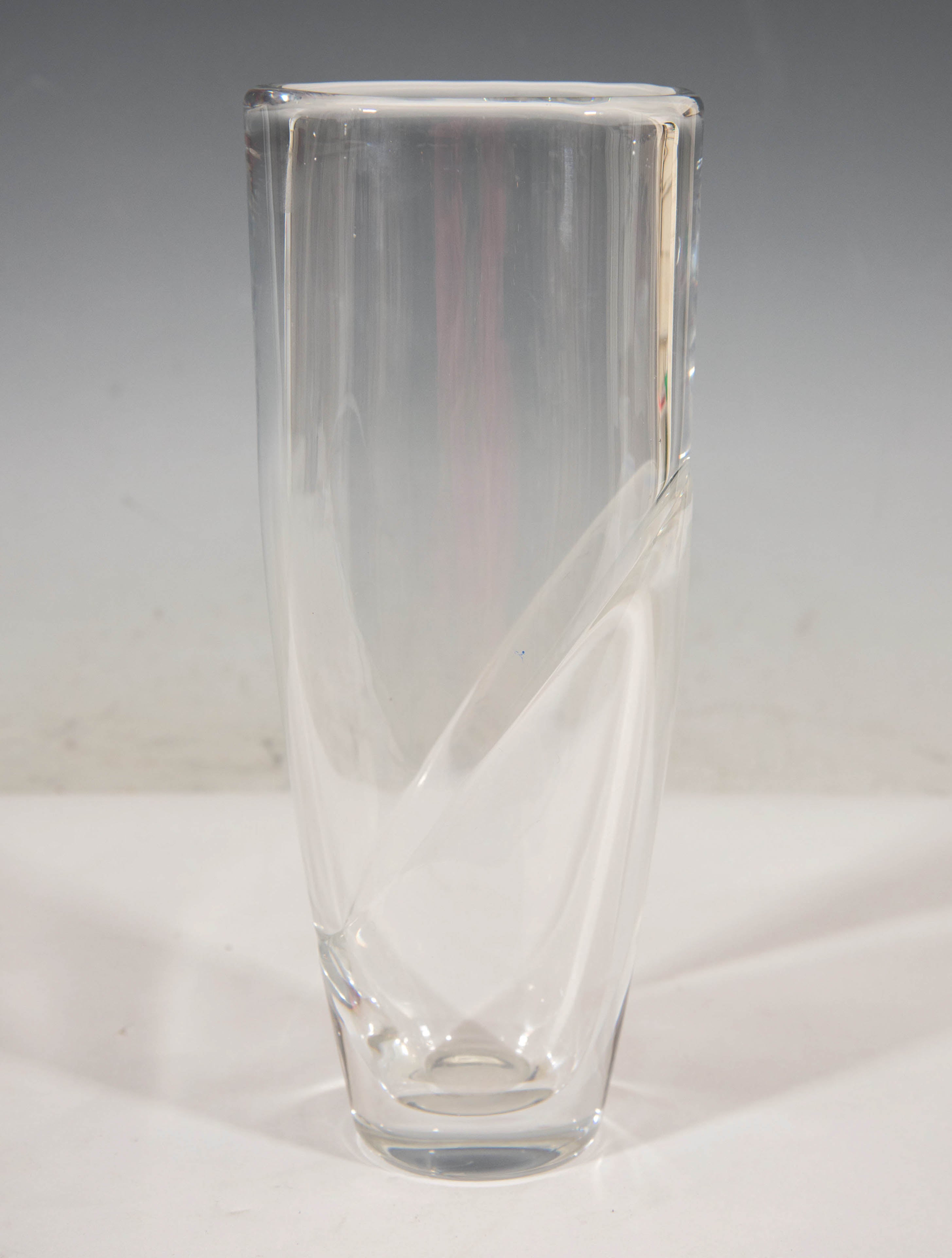 Sven Palmquist Art Deco Cased Glass Crystal Vase for Orrefors