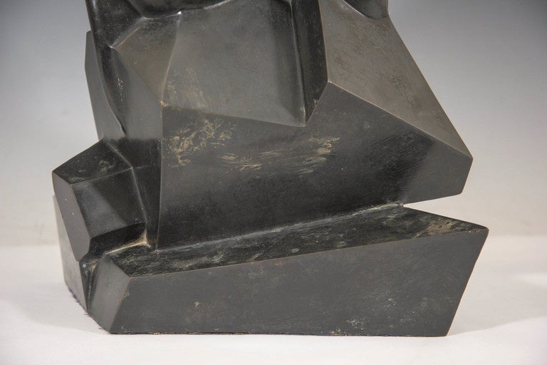Mid-Century Modern Roberto Estevez Sculptural Baboon in Bronze