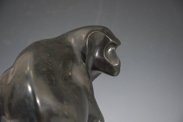 Roberto Estevez Sculptural Baboon in Bronze 3