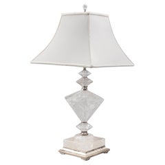 Palm Beach Modern Rock Crystal Table Lamp