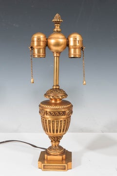 A Pair of Gilt Bronze Neoclassical Table Lamps by Mitchell Vance Co.