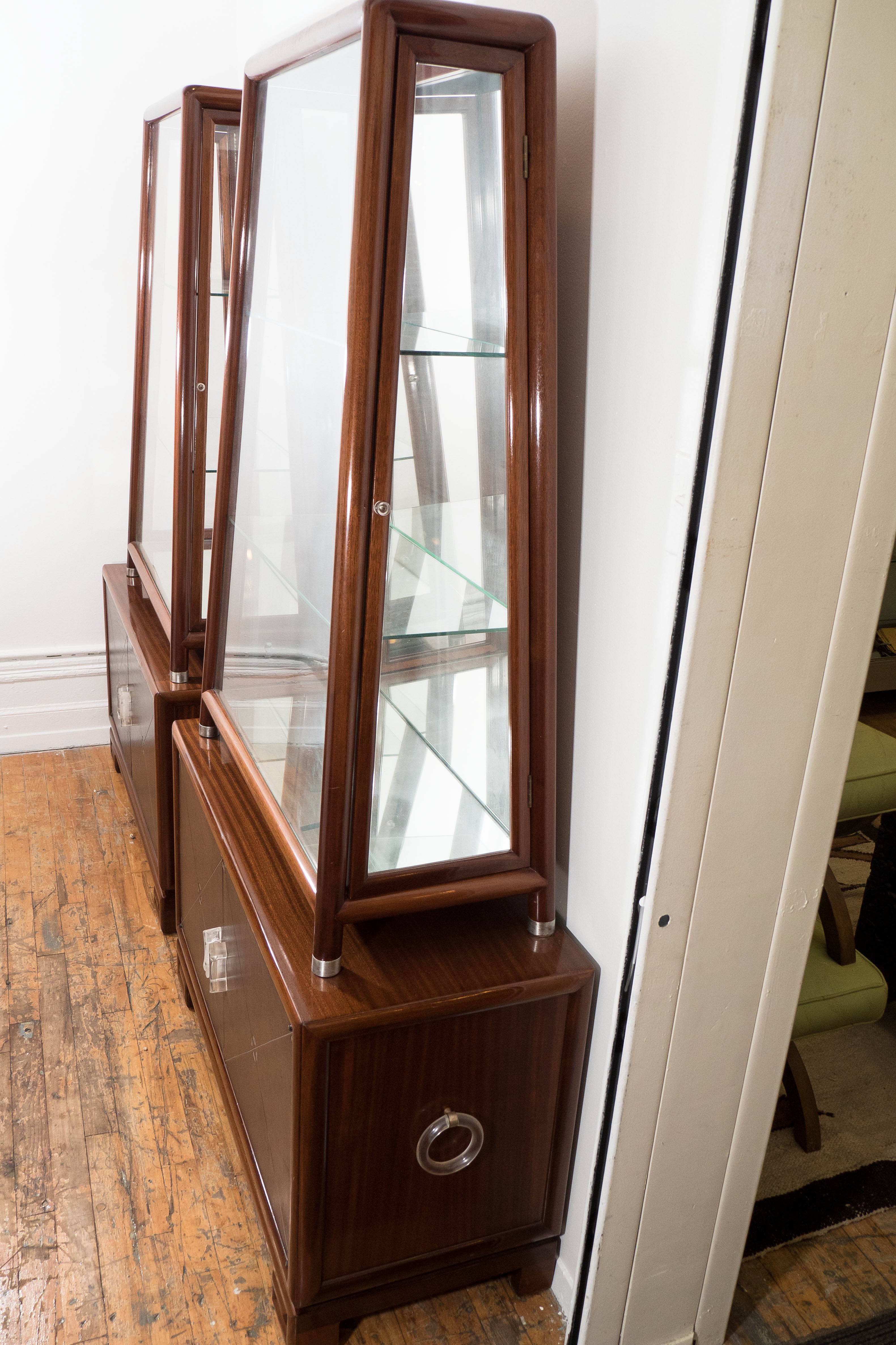 Mid-Century Modern Mahogany Art Deco Grosfeld House Cabinet