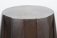 John Dickinson Style Galvanized Metal Side Table