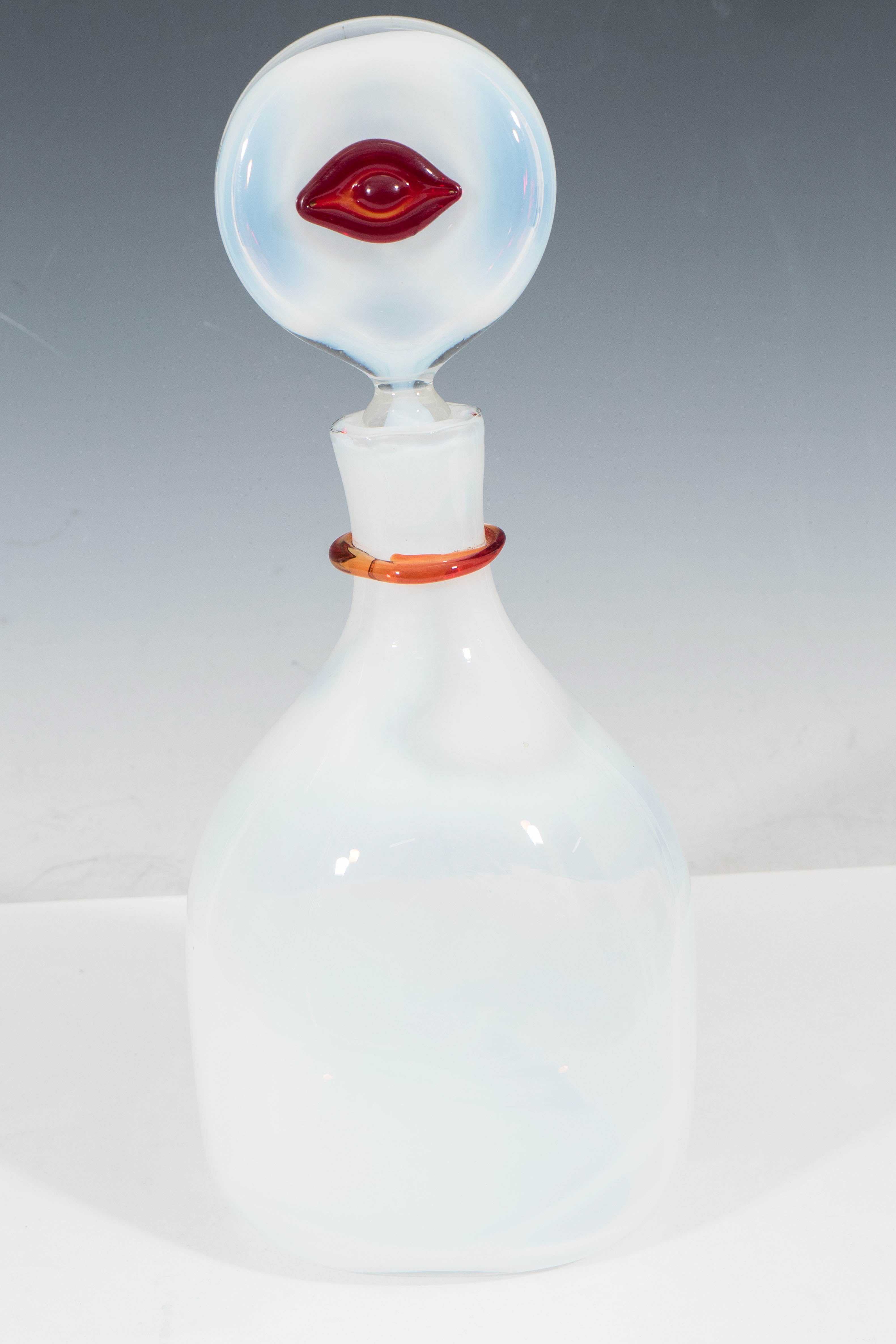 Rare Blenko Opalescent Glass Decanter from the 'Rialto' Series by Wayne Husted