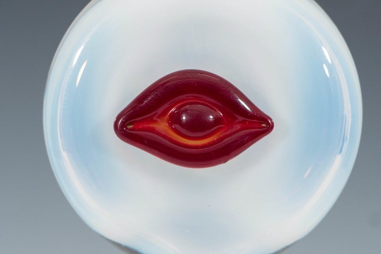 Mid-Century Modern Rare Blenko Opalescent Glass Decanter from the 'Rialto' Series by Wayne Husted