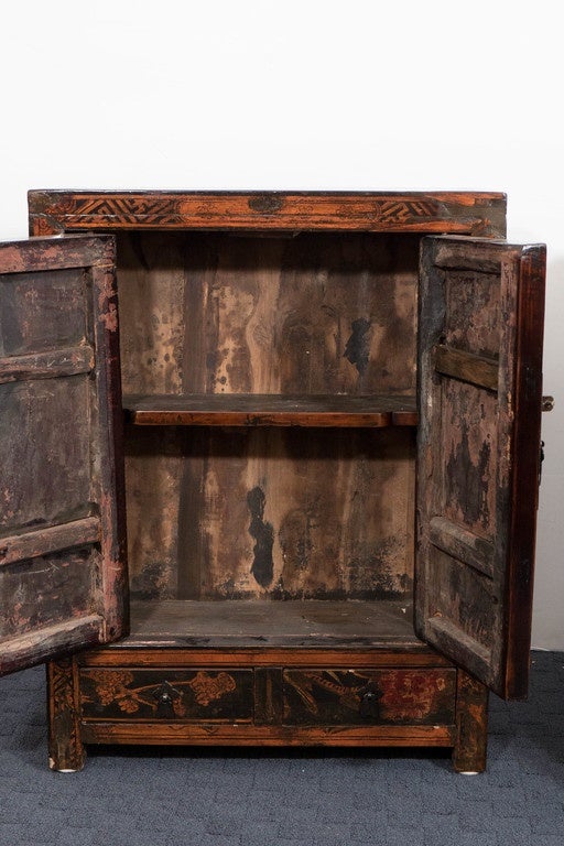 Pair of Chinese 18th Century Lacquer Cabinets 2