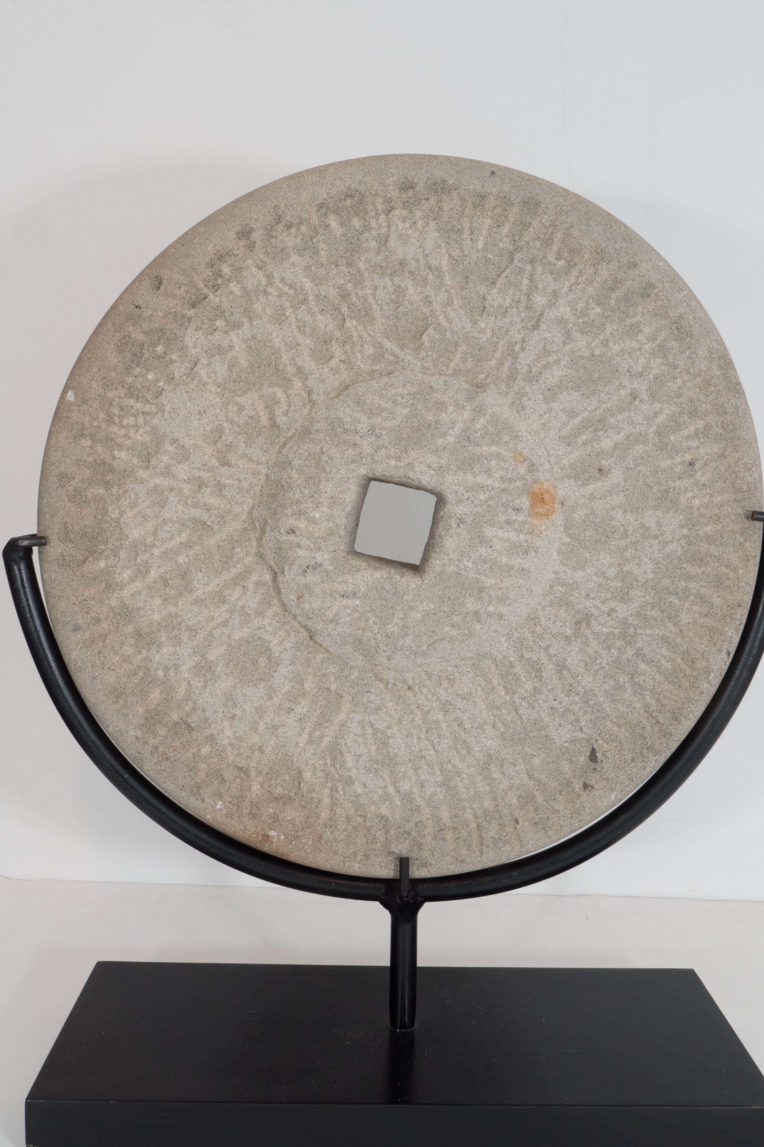 Late 19th Century Chinese Millstone on Display 1