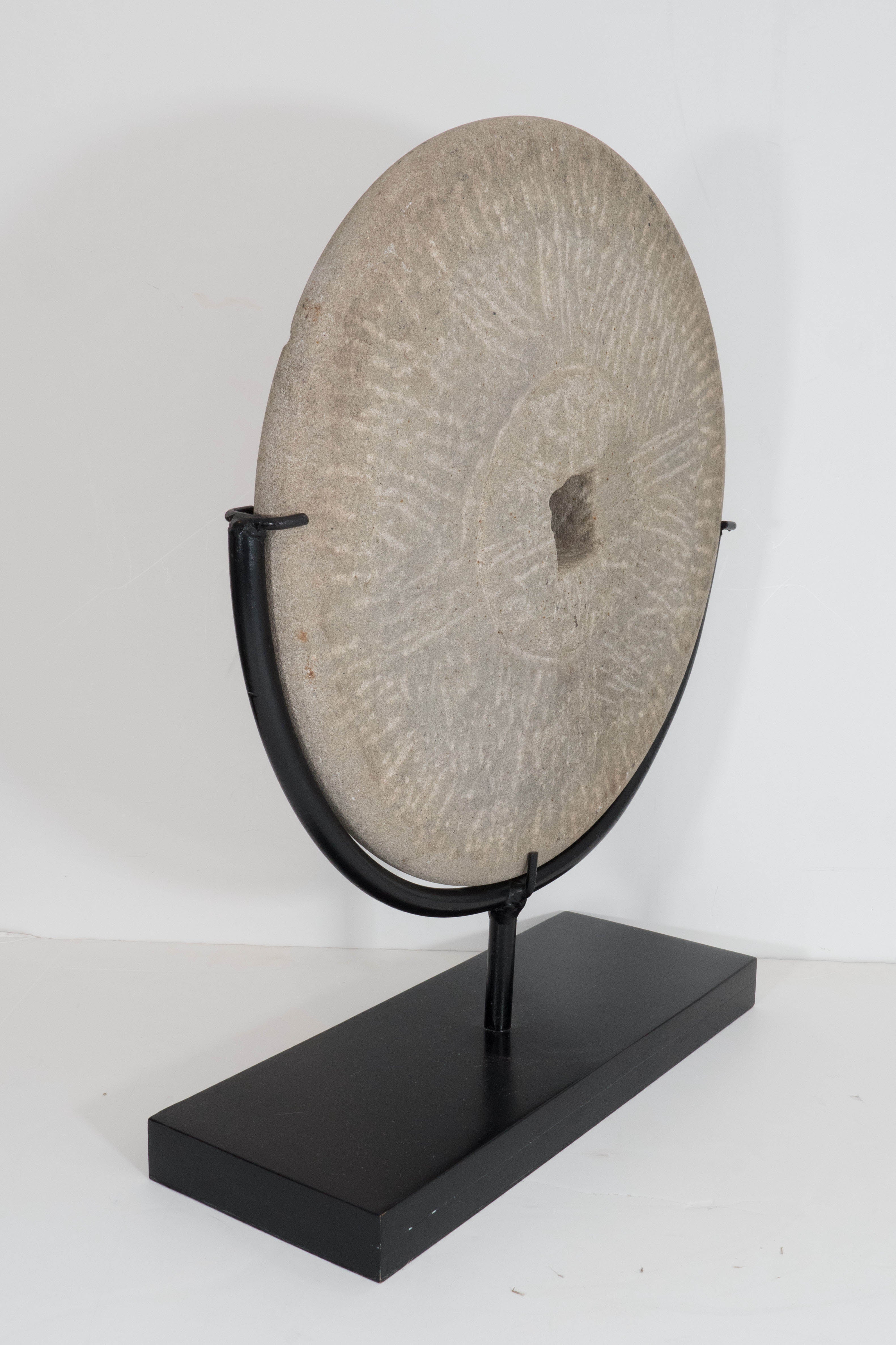 Late 19th Century Chinese Millstone on Display 3