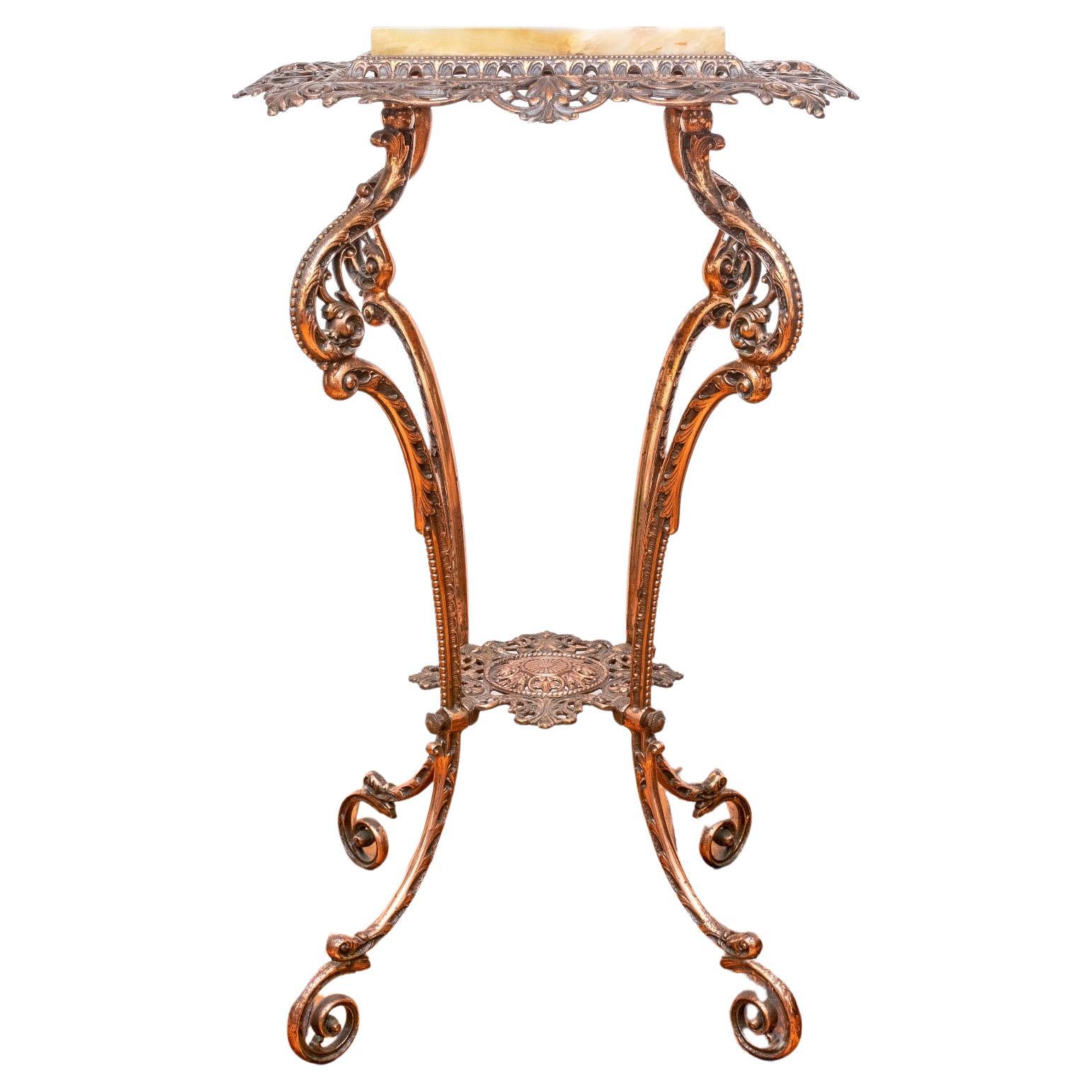 19th Century French Copper Plant Stand or Pedestal