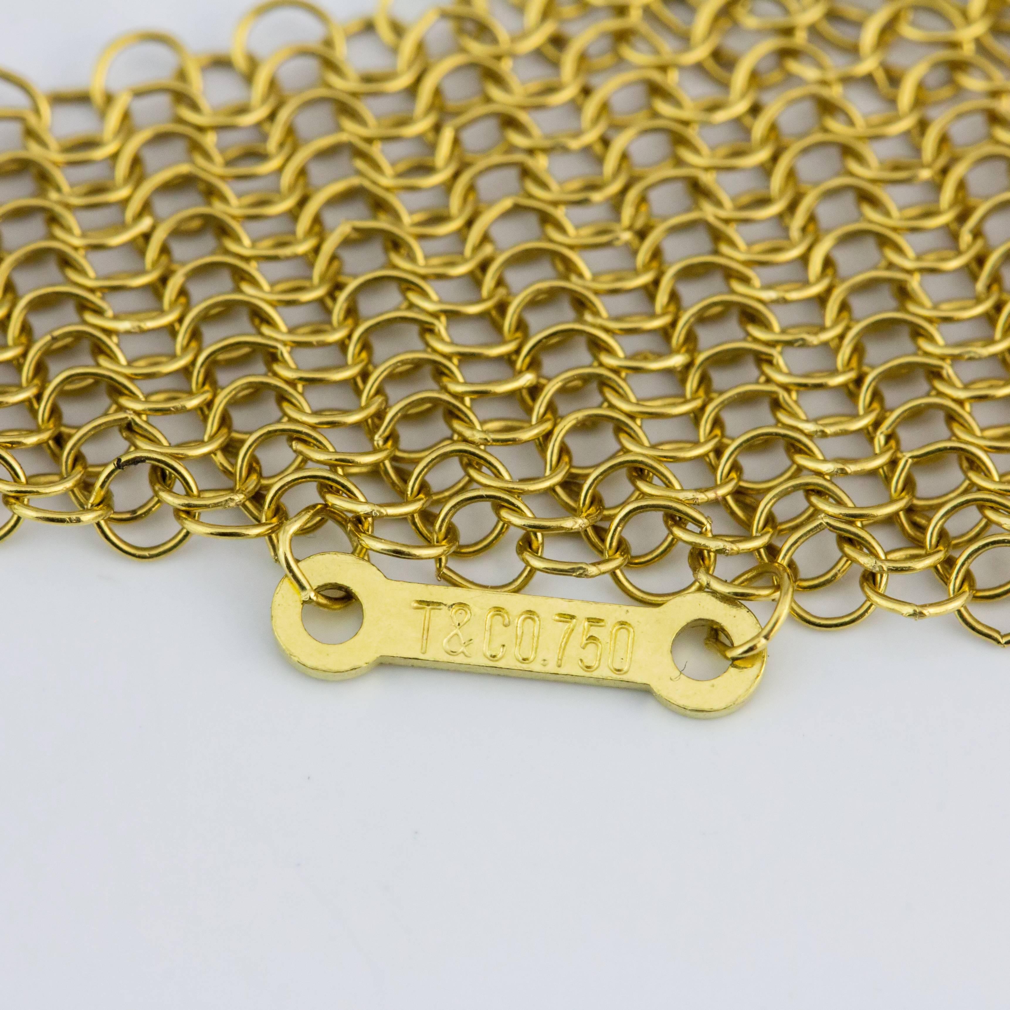 gold mesh scarf necklace