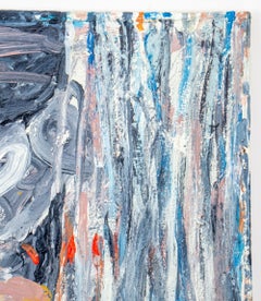Elfi Schuselka "Fall" Contemporary Abstract Oil on Canvas