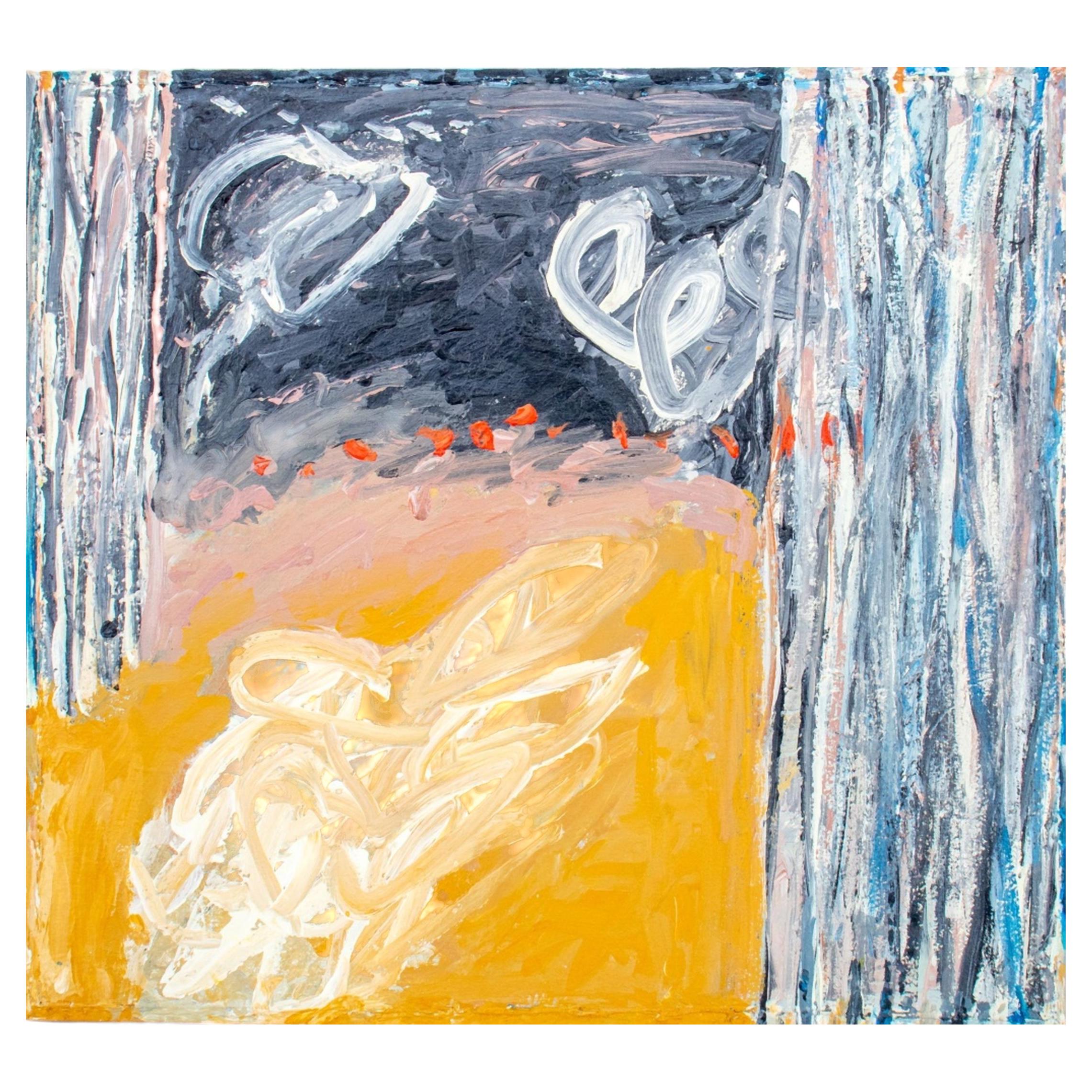 Elfi Schuselka "Autunno" - Dipinto astratto contemporaneo a olio su tela