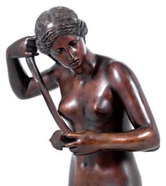 Italienische Bronzeskulptur "Venus mit Marsschwert"