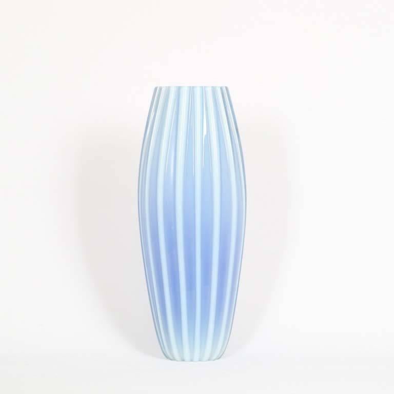 Mid-20th Century Barovier e Toso Opaline Glass Vase