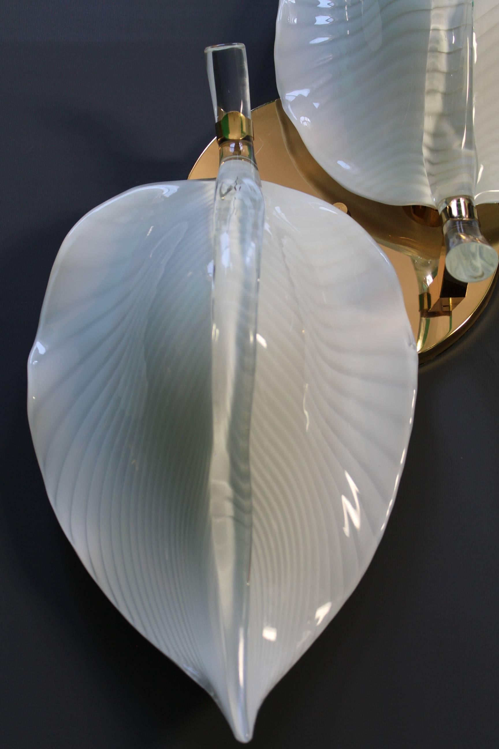 Murano Glass Two-Leaf Flush Mount 2