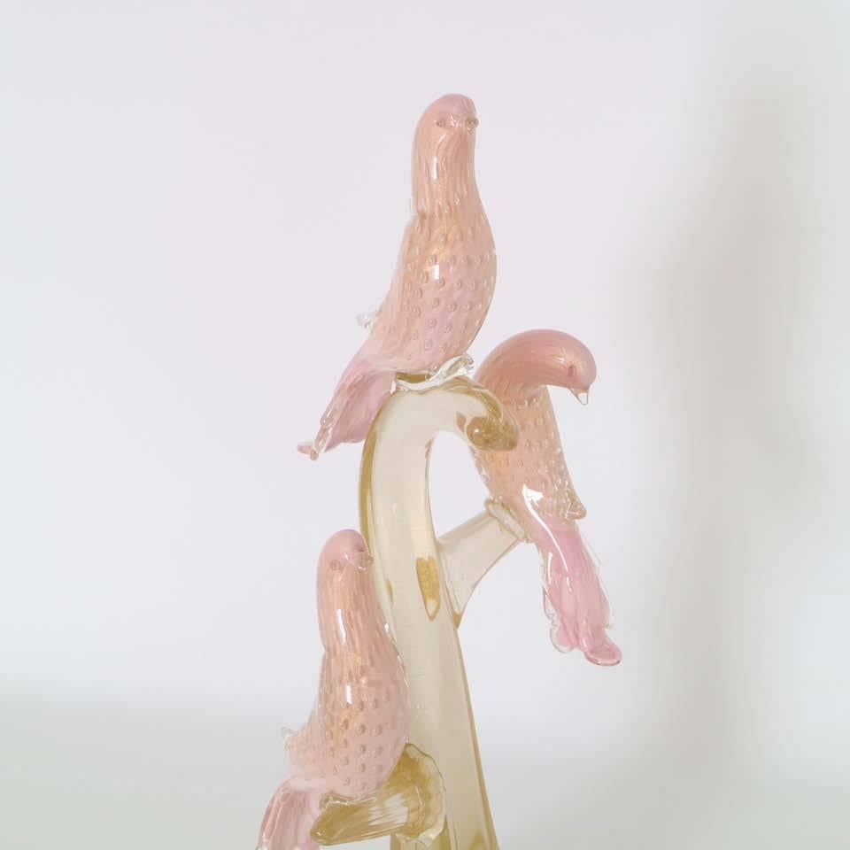 Alfredo Barbini Murano Glass Bird Sculpture 3