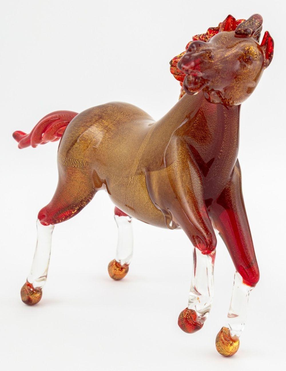 Cheval cabré en verre d'art vénitien de Murano en vente 1