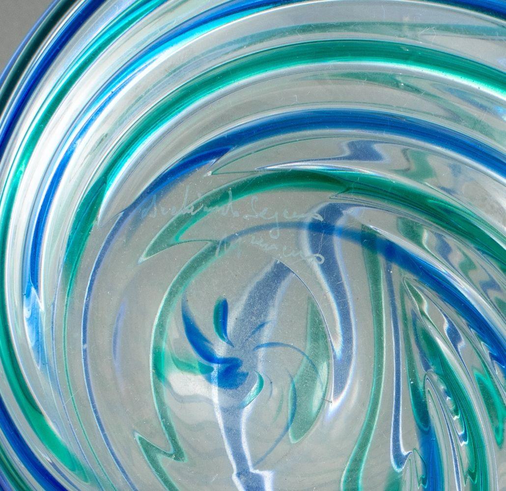 italien Vase sphérique en verre d'art de Murano Archimede Seguso en vente